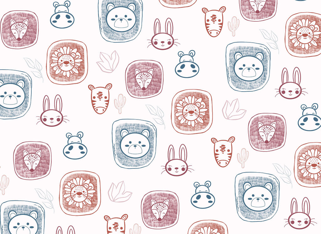 Soft animal faces — full design
