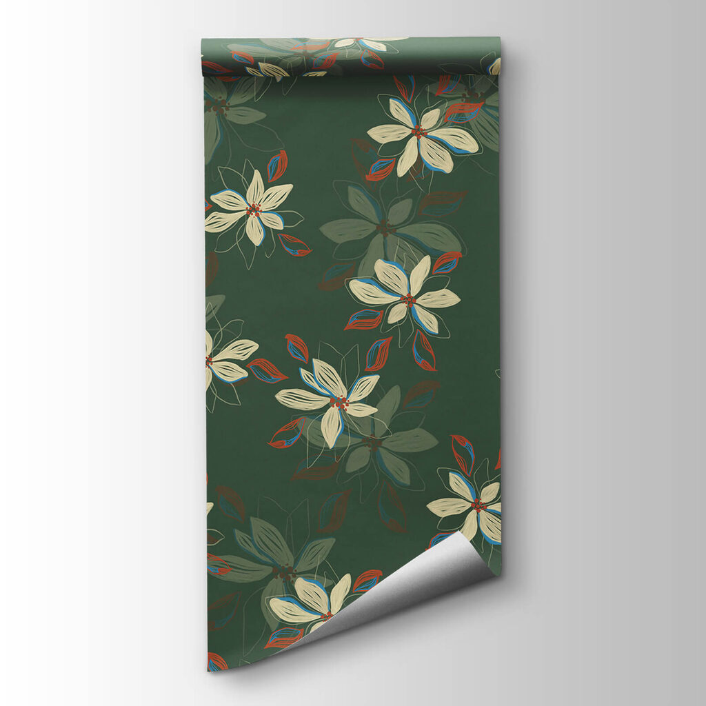 Blossom on forest green — product view