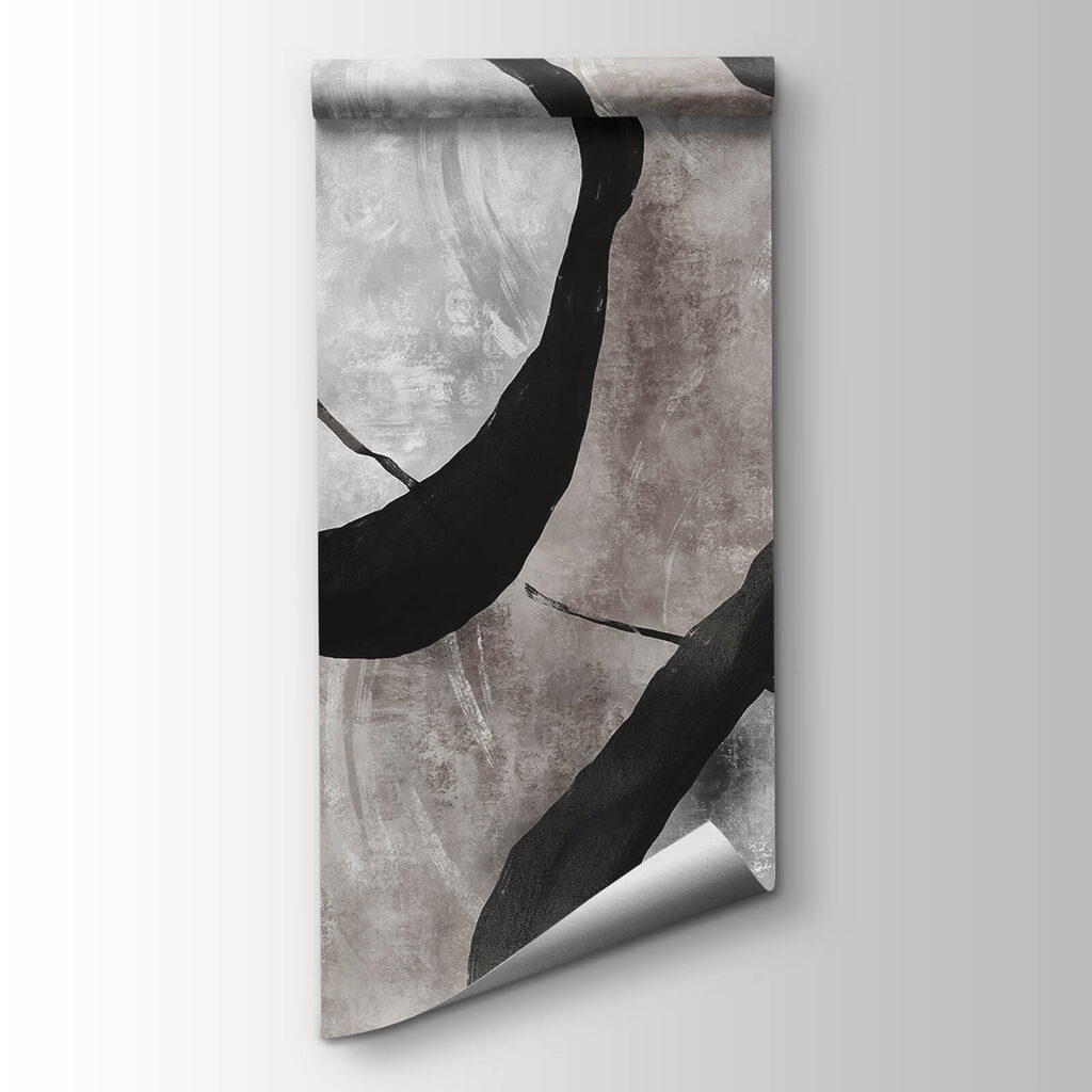 Black branches on grey — product view