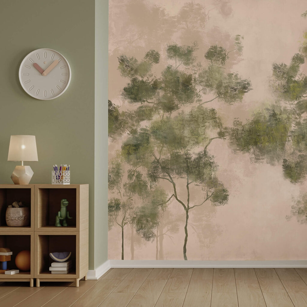 Tall trees in greens — interior 4