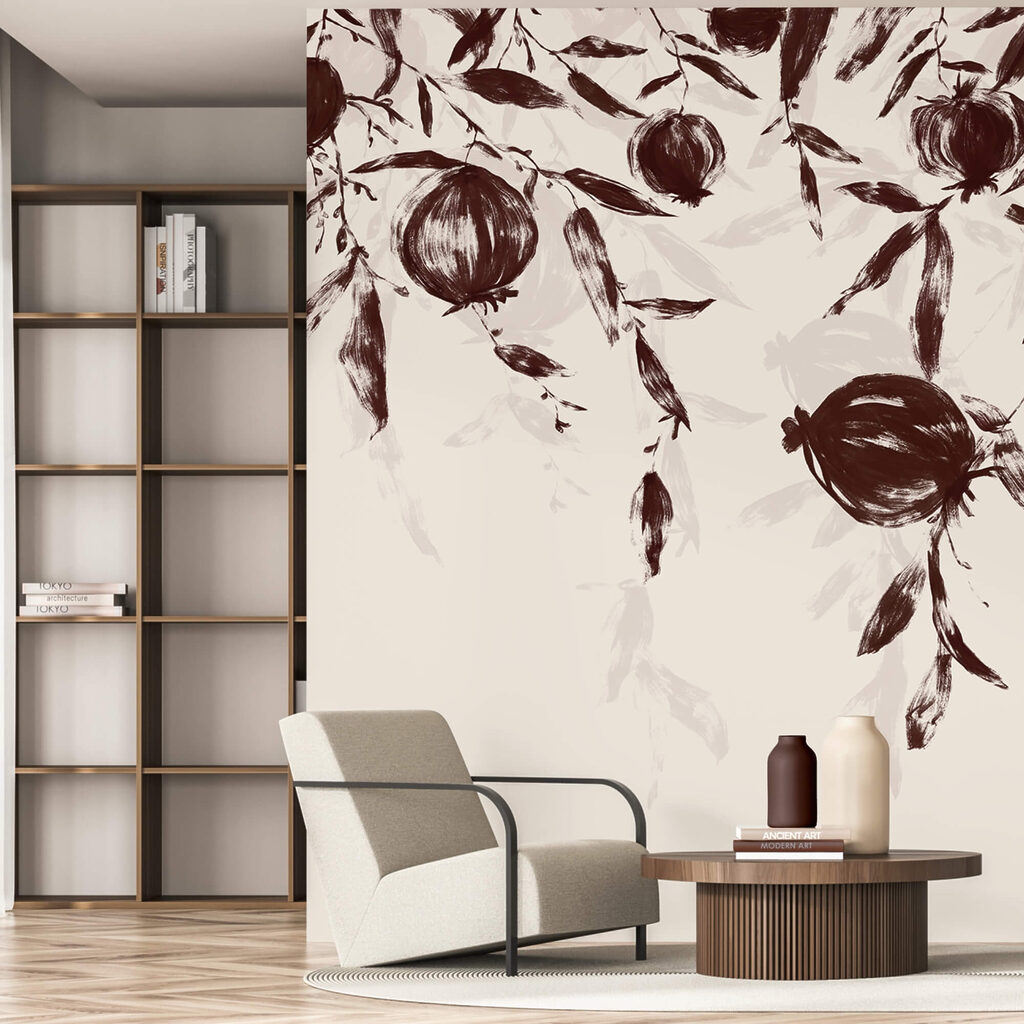 Dark pomegranates hang down — interior 2