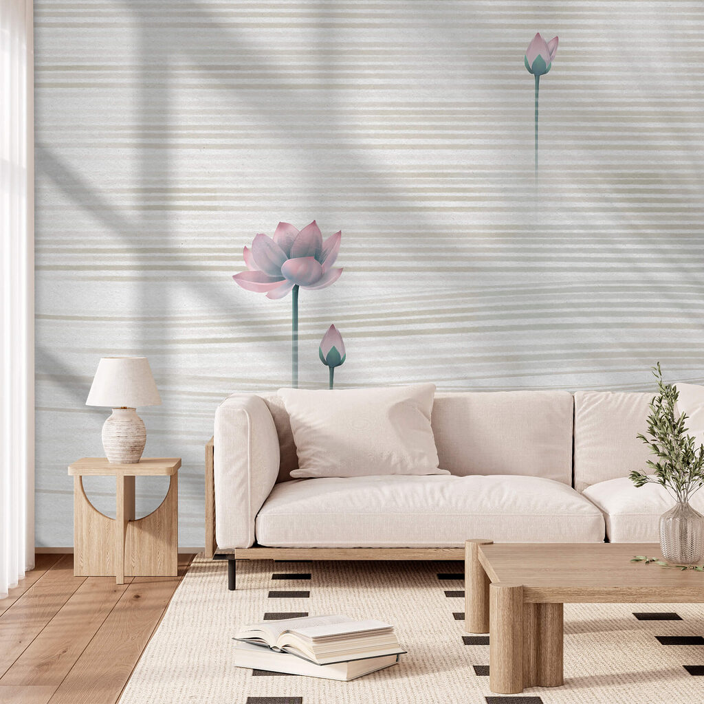 Lotus between horizontal lines — interior 2