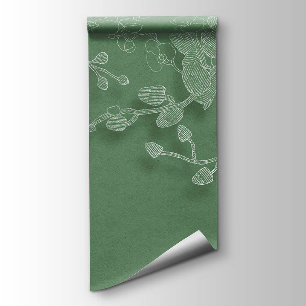 Orchid in green lines — product view