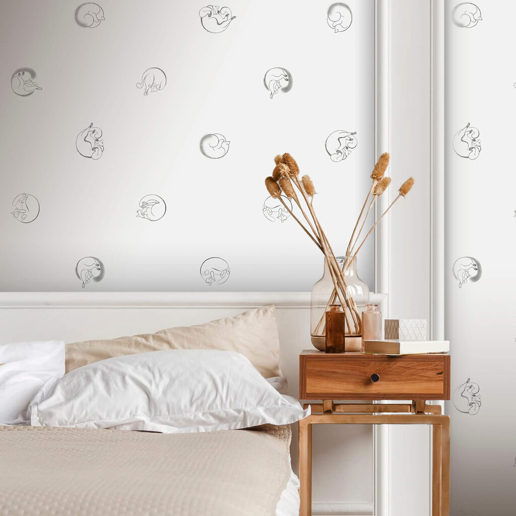 Small circles on white — interior 1