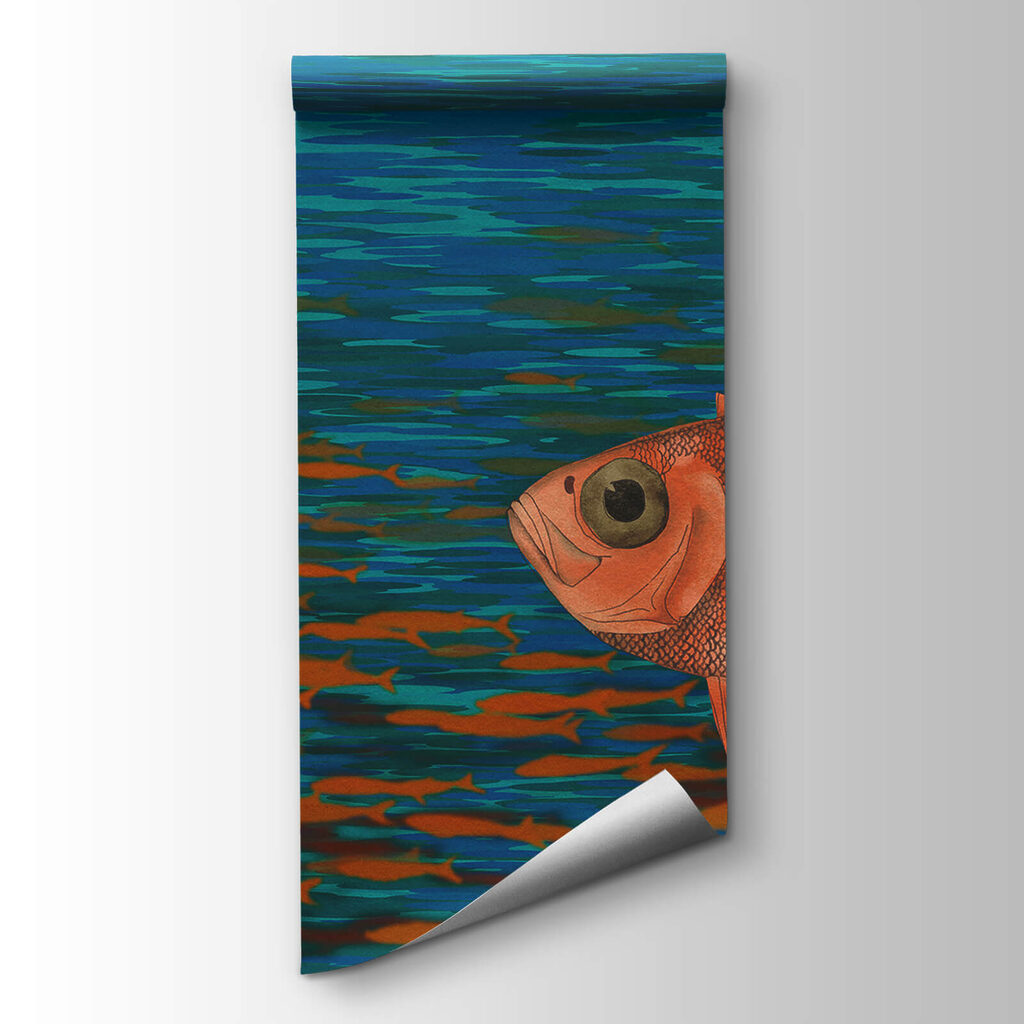 Fish among brushstrokes — product view