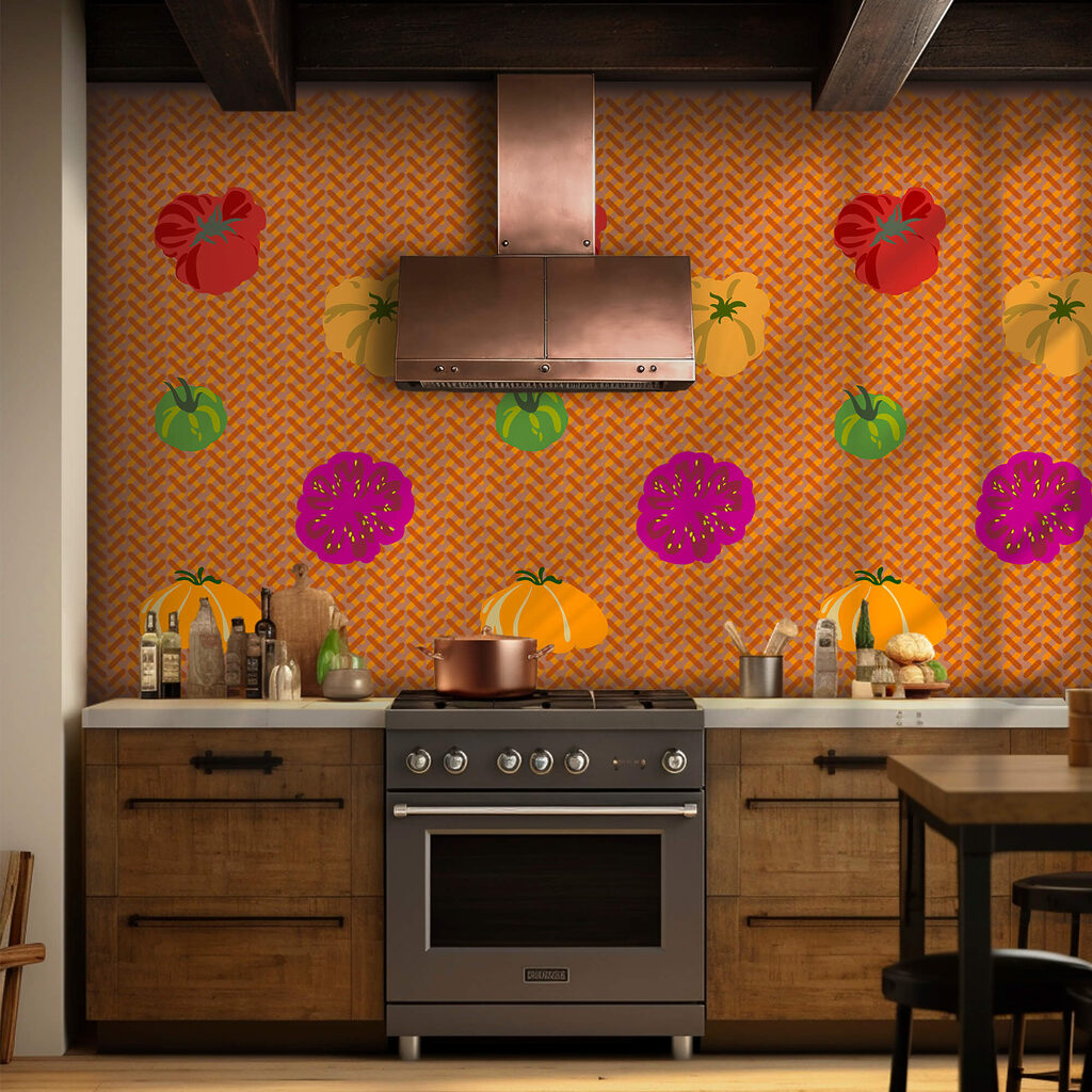 Pumpkins on a zigzag — interior 2