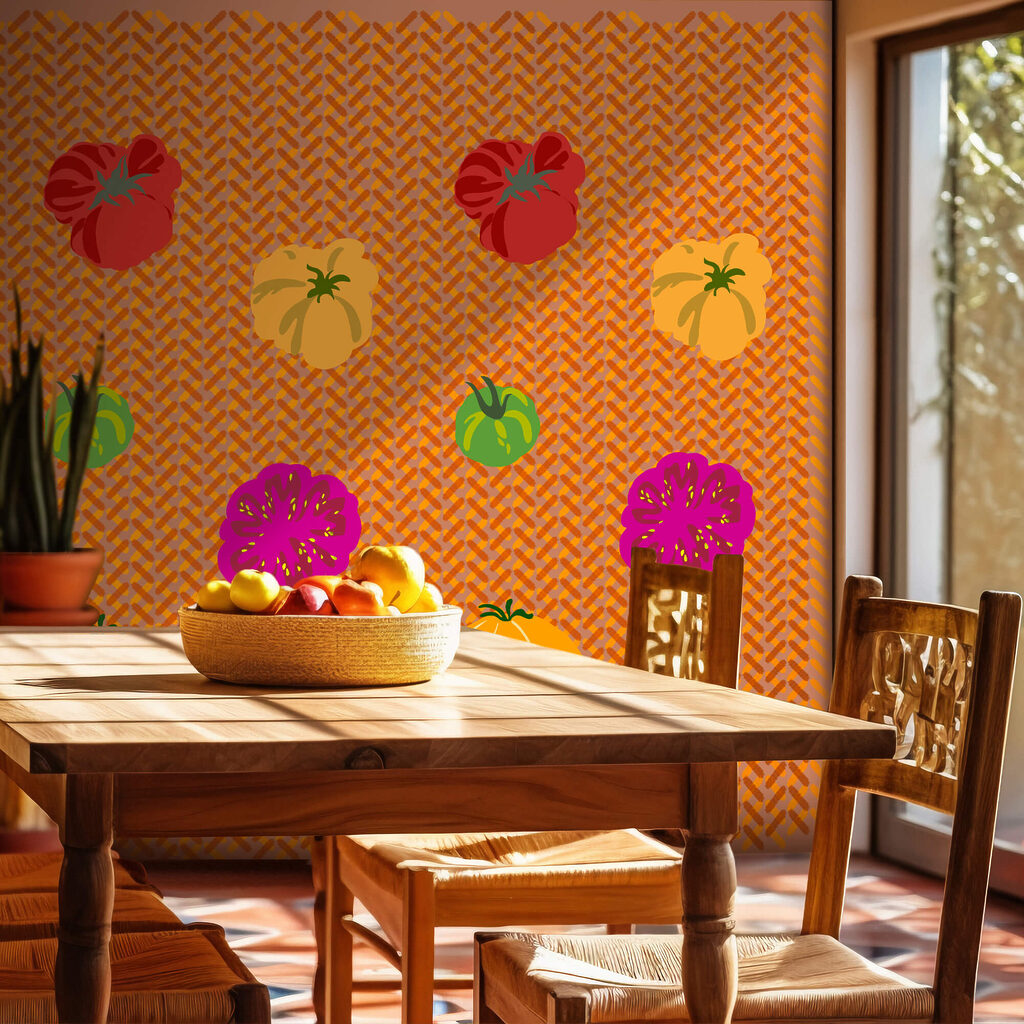 Pumpkins on a zigzag — interior 1