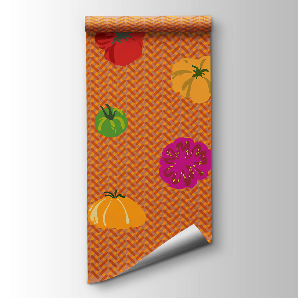 Pumpkins on a zigzag — product view