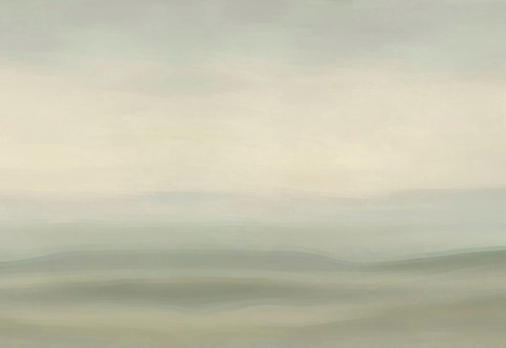 Green horizon in veils — full design