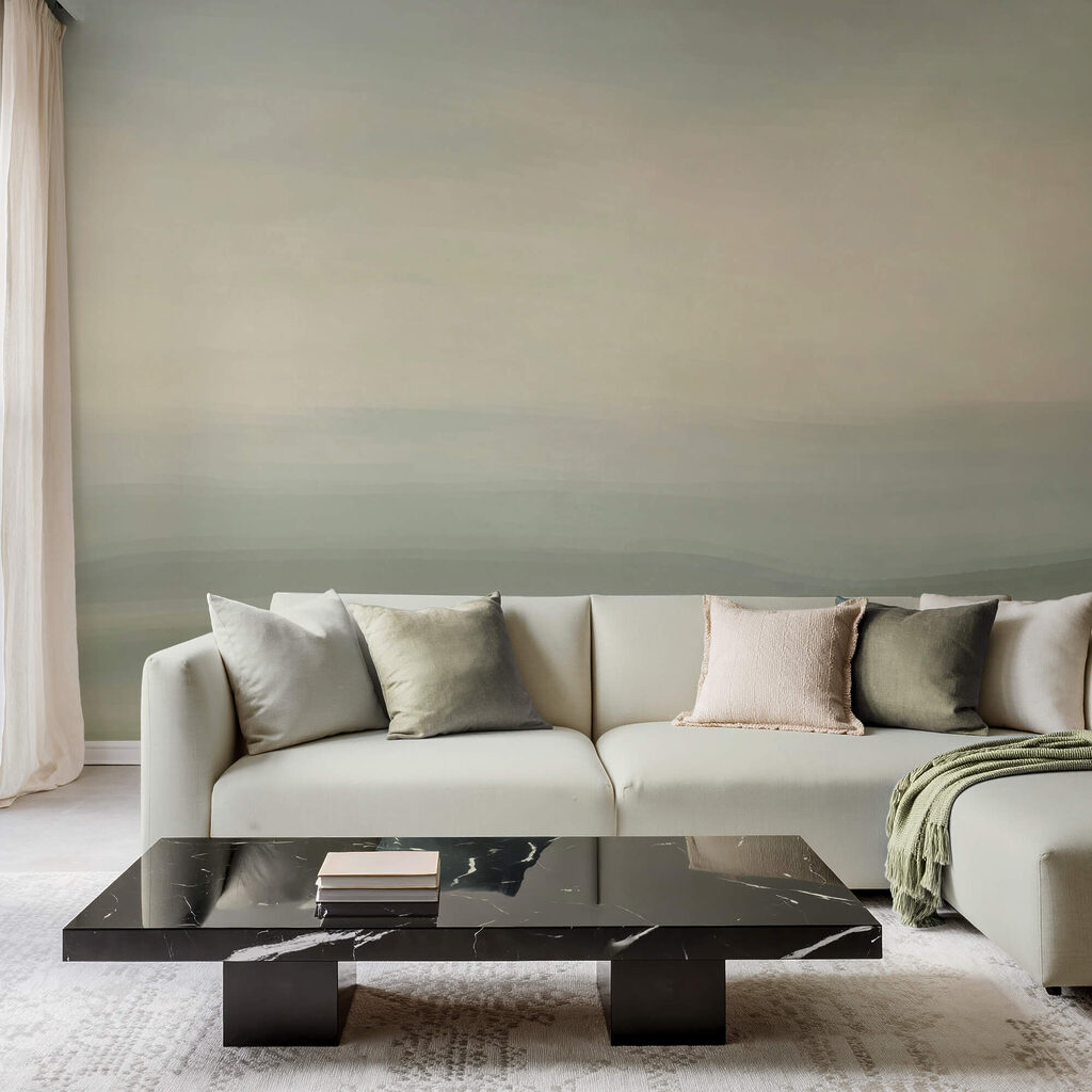 Green horizon in veils — interior 1
