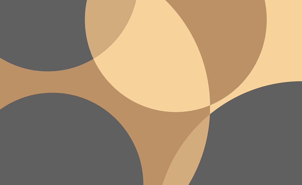 Overlapping rounded shapes — full design