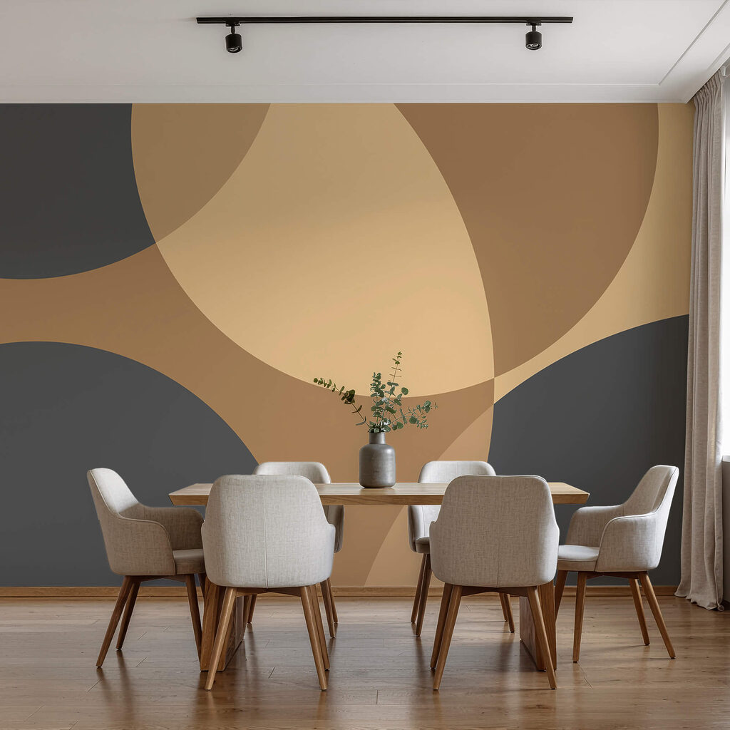 Overlapping rounded shapes — interior 1