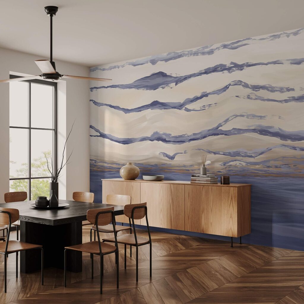 Purple bands above water — interior 4