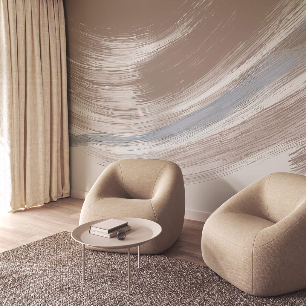 Broad arc in brushstrokes — interior 3