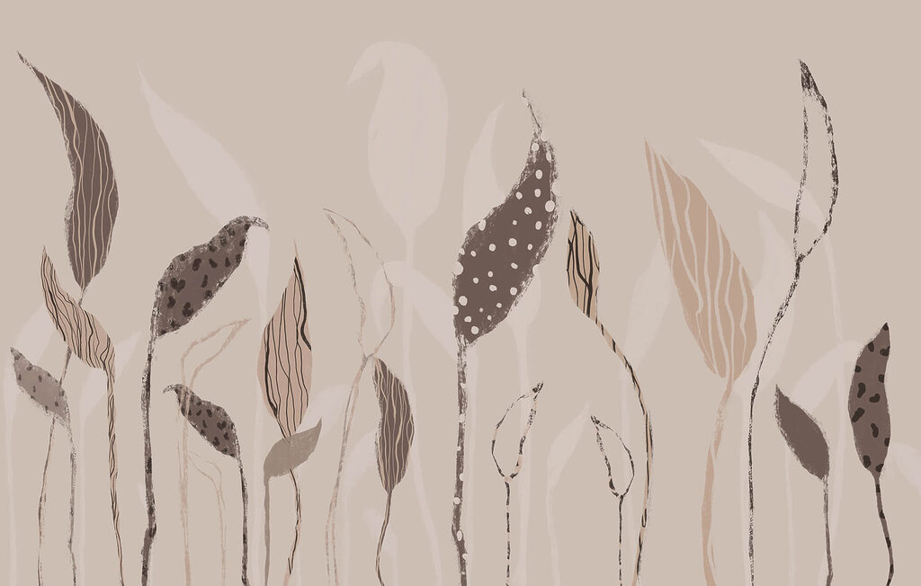 Leaves on long stems — full design