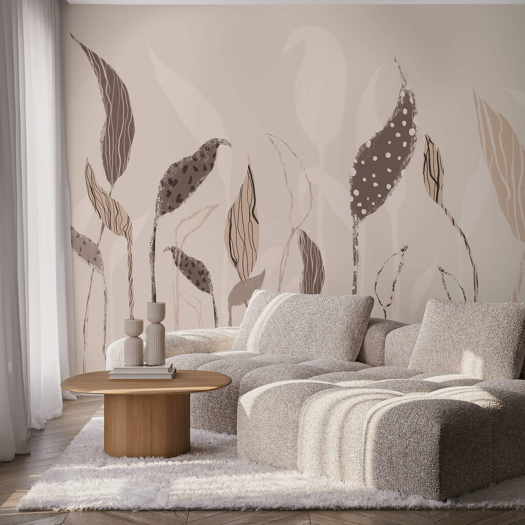 Leaves on long stems — interior 1