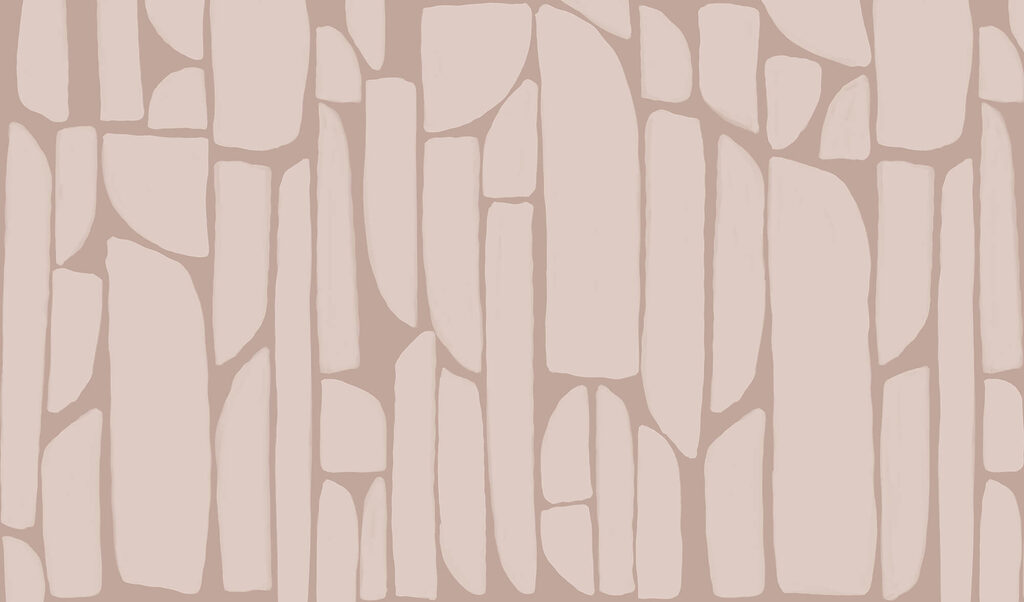 Pink mosaic of curves — full design
