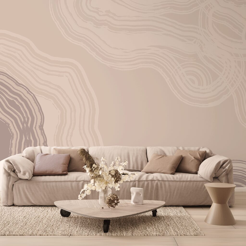 Wavy outlines around space — interior 2