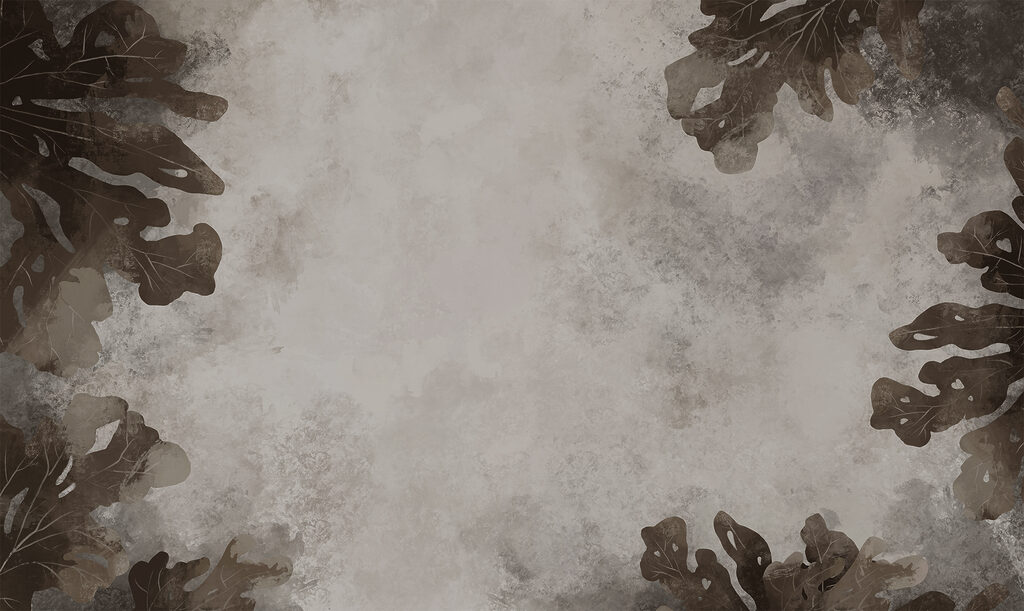 Dark foliage in haze — full design