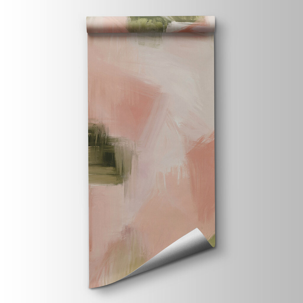 Pink and green brushstrokes — product view