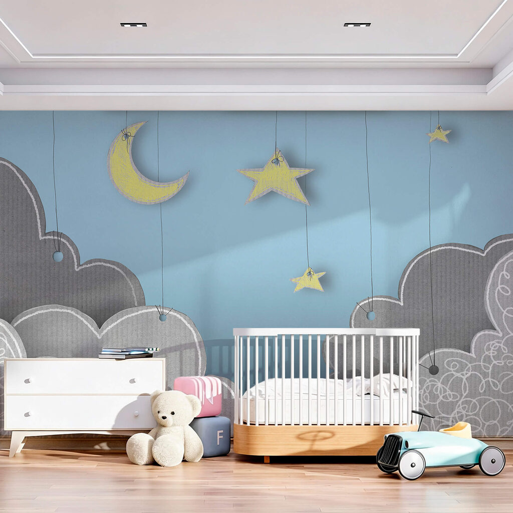 Moon and hanging stars — interior 1