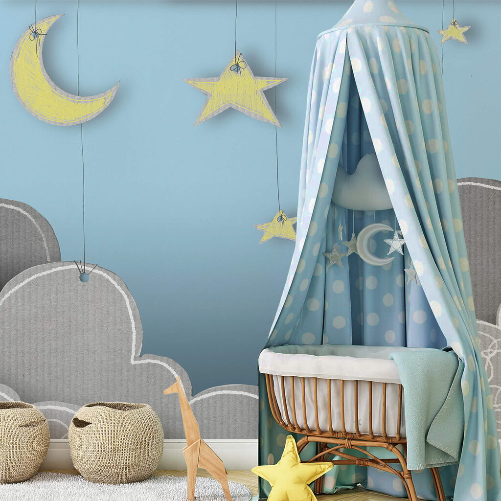 Moon and hanging stars — interior 2