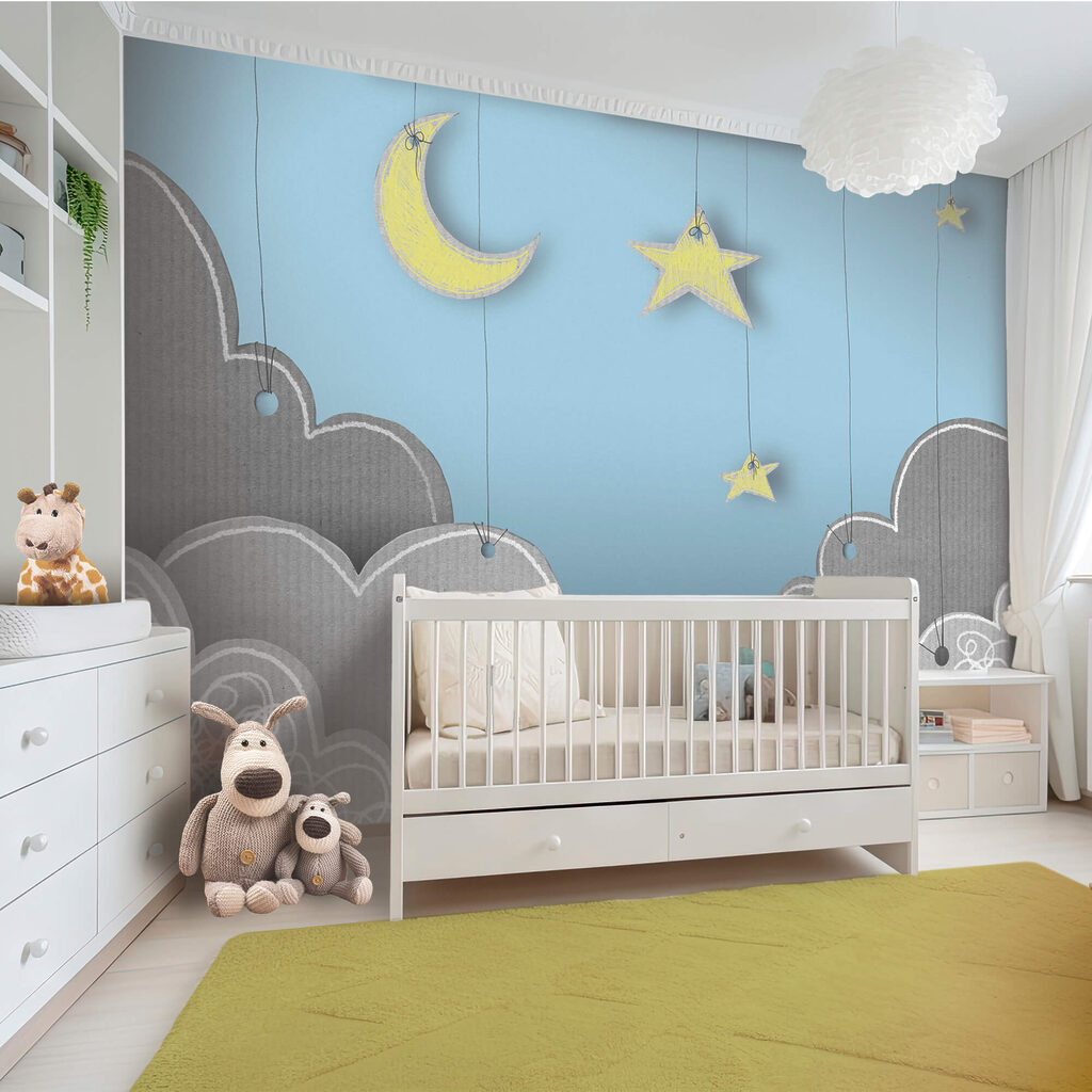 Moon and hanging stars — interior 3
