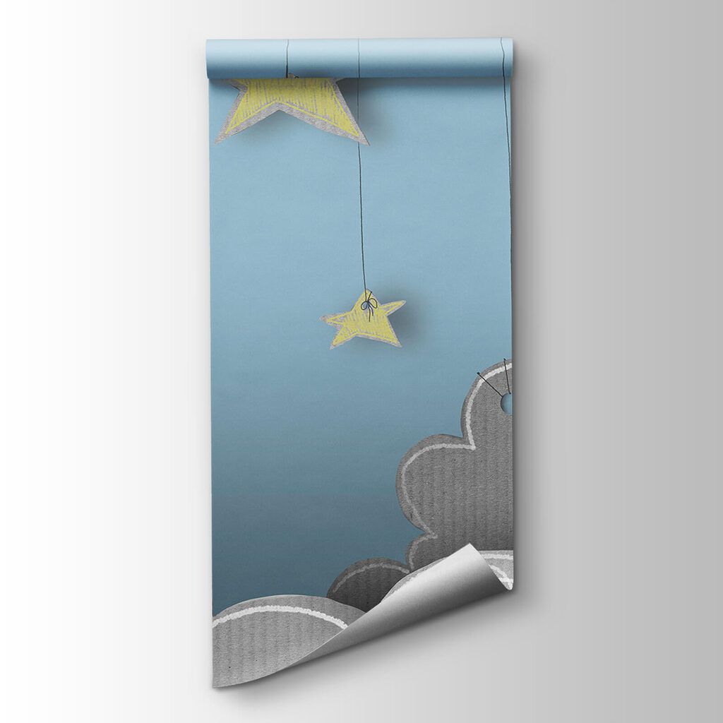 Moon and hanging stars — product view