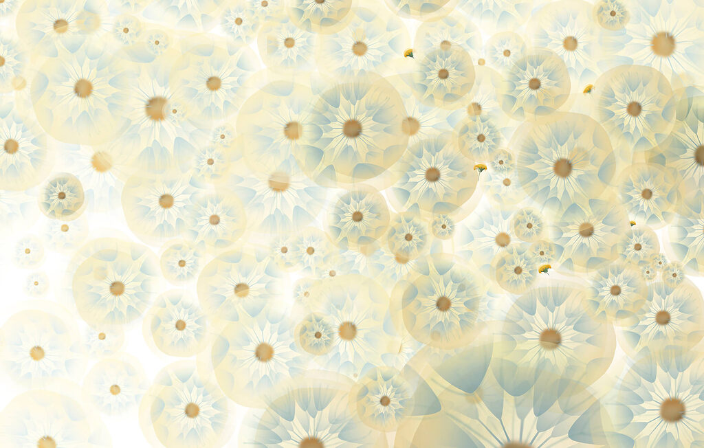 Overlapping yellow circles — full design