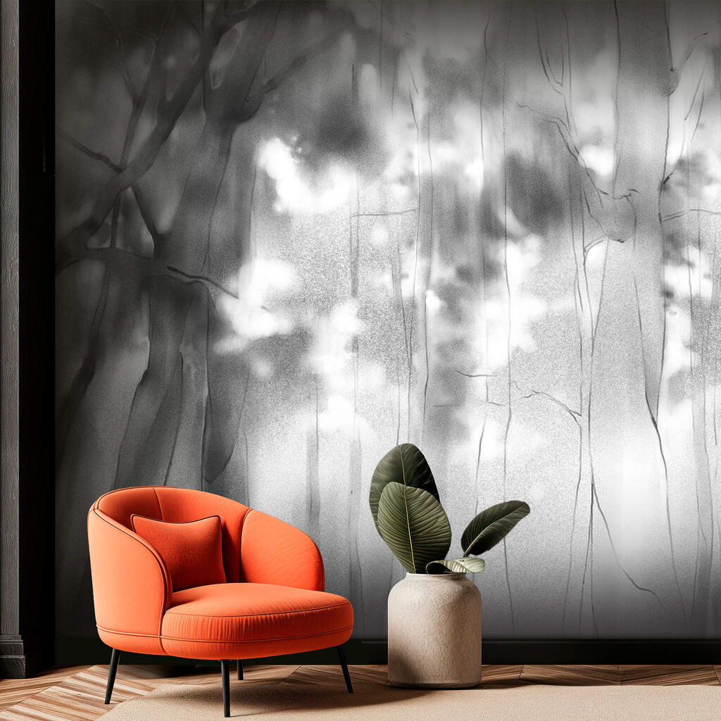 Forest in fading reflection — interior 2