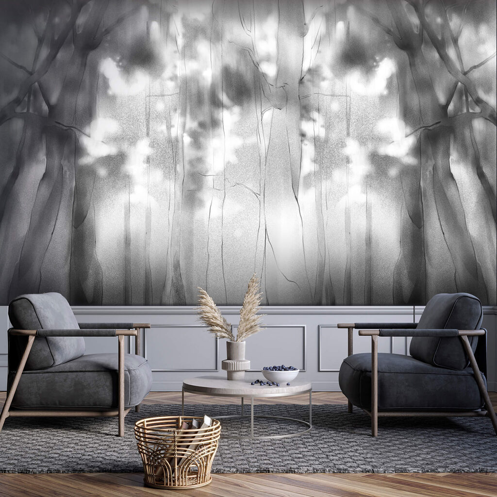 Forest in fading reflection — interior 1