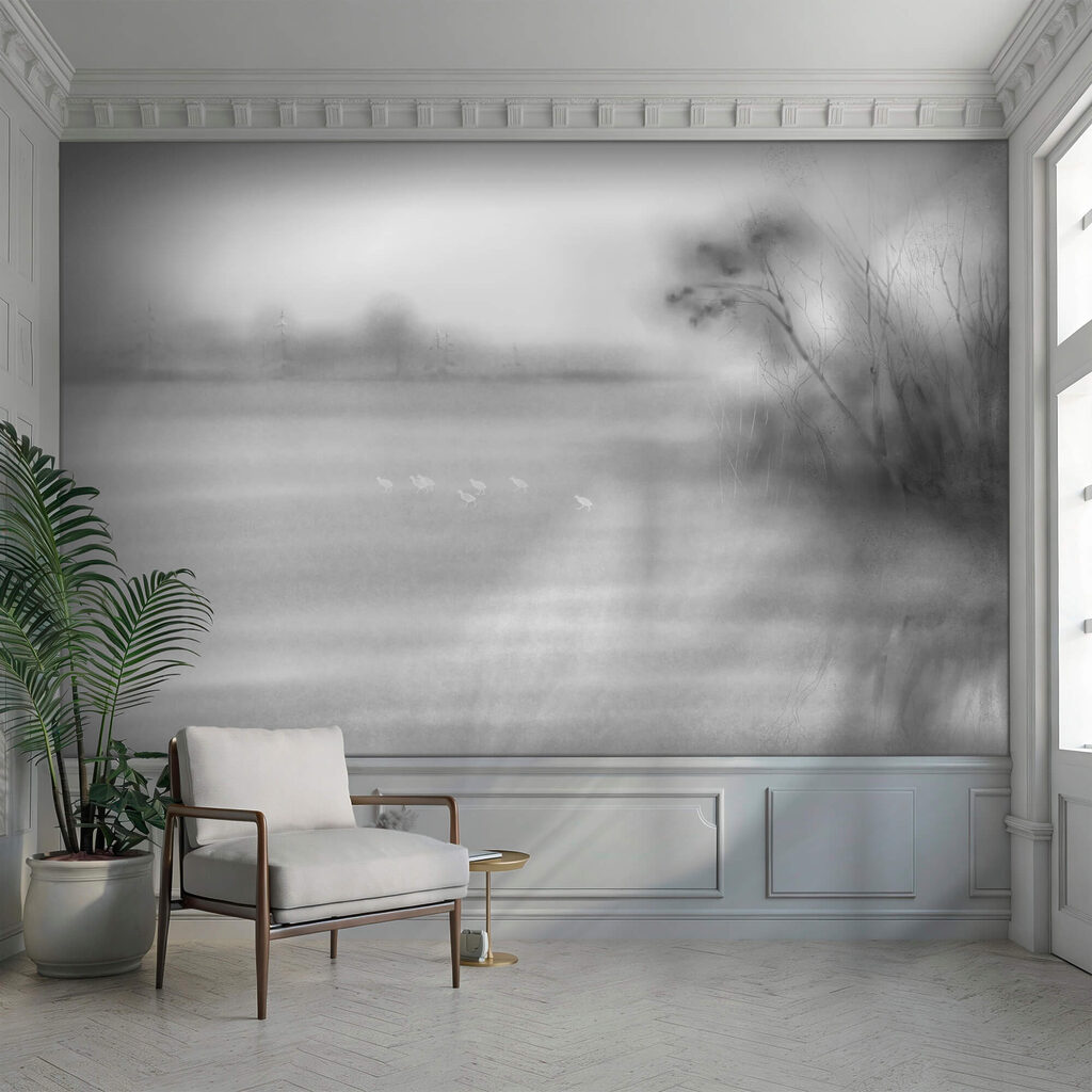 Reeds by fading water — interior 2