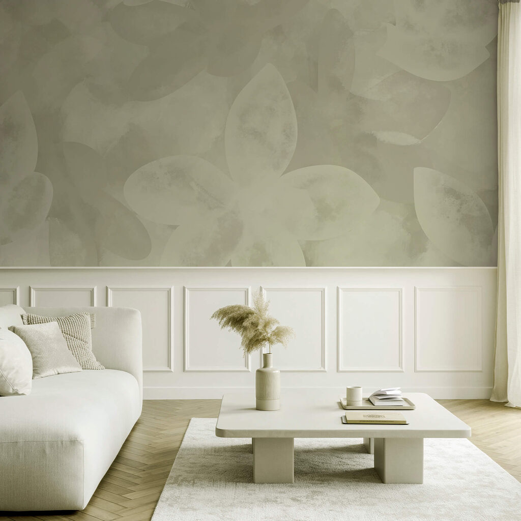 Flowers in translucent green — interior 3