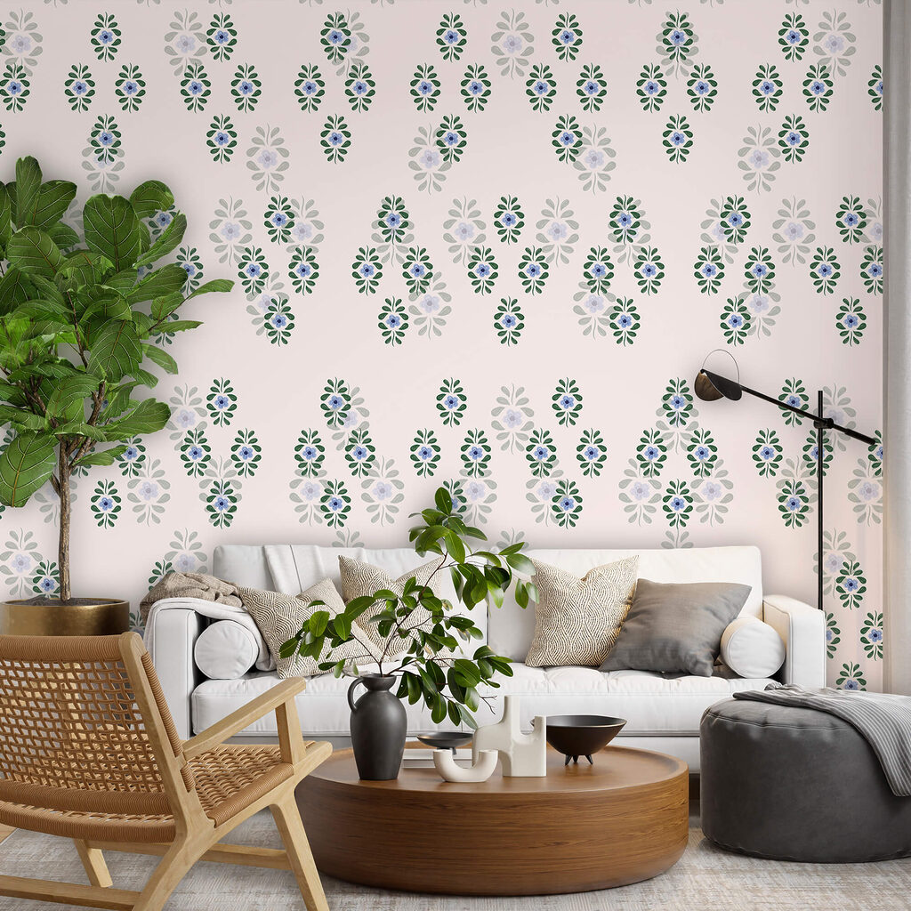 Small flowers in rows — interior 1