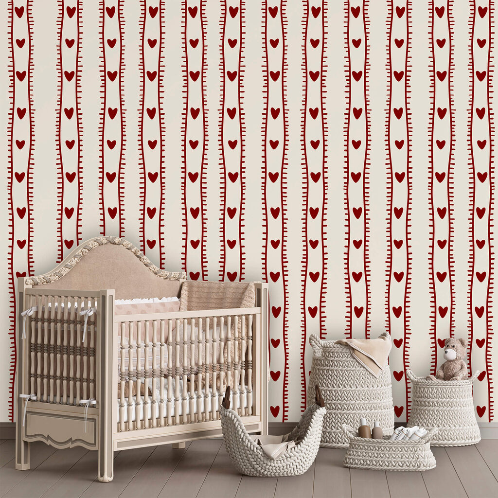 Hearts between fine stripes — interior 2