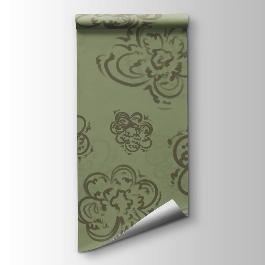 Curling flower outlines — product view