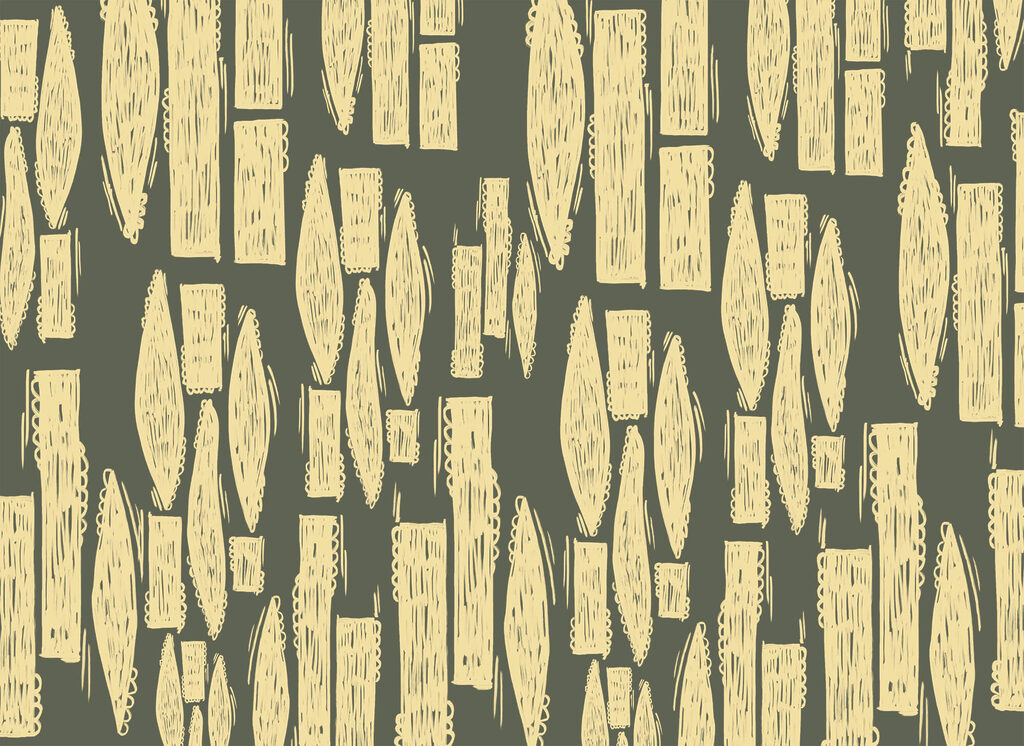 Painted ochre bars — full design