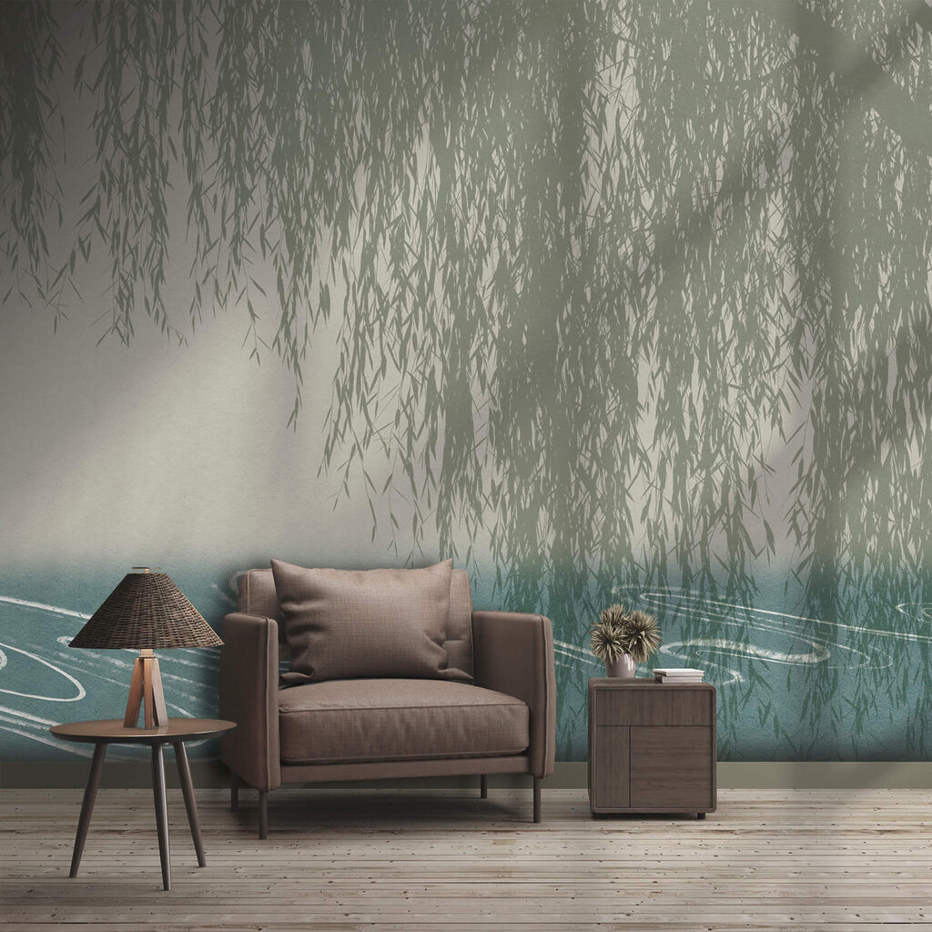 Weeping willows over water — interior 2