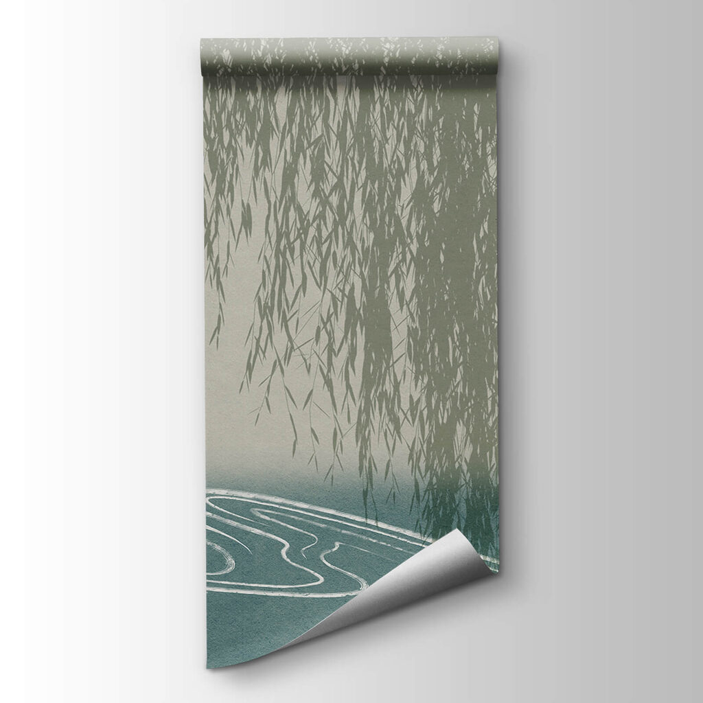 Weeping willows over water — product view