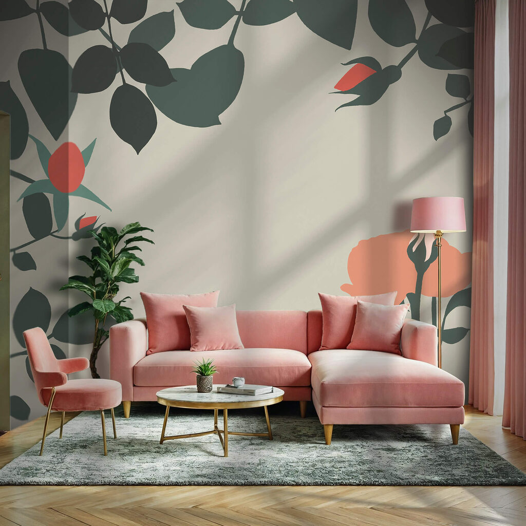 Roses around open space — interior 1