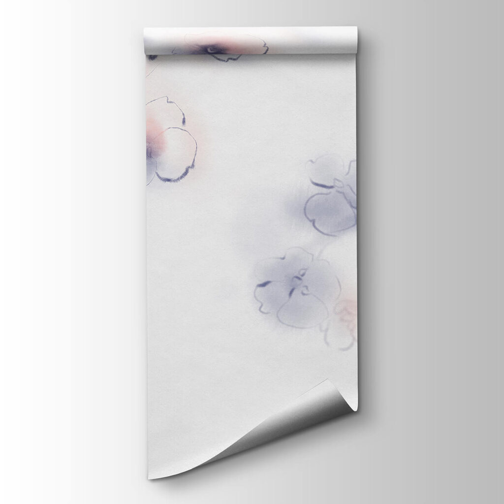 Flowers in pale watercolour — product view