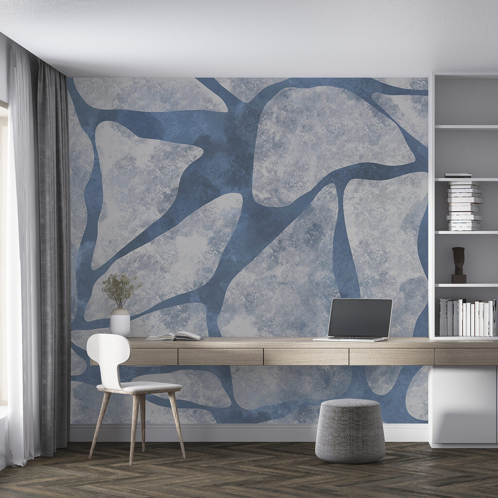 Irregular blocks in blue — interior 2
