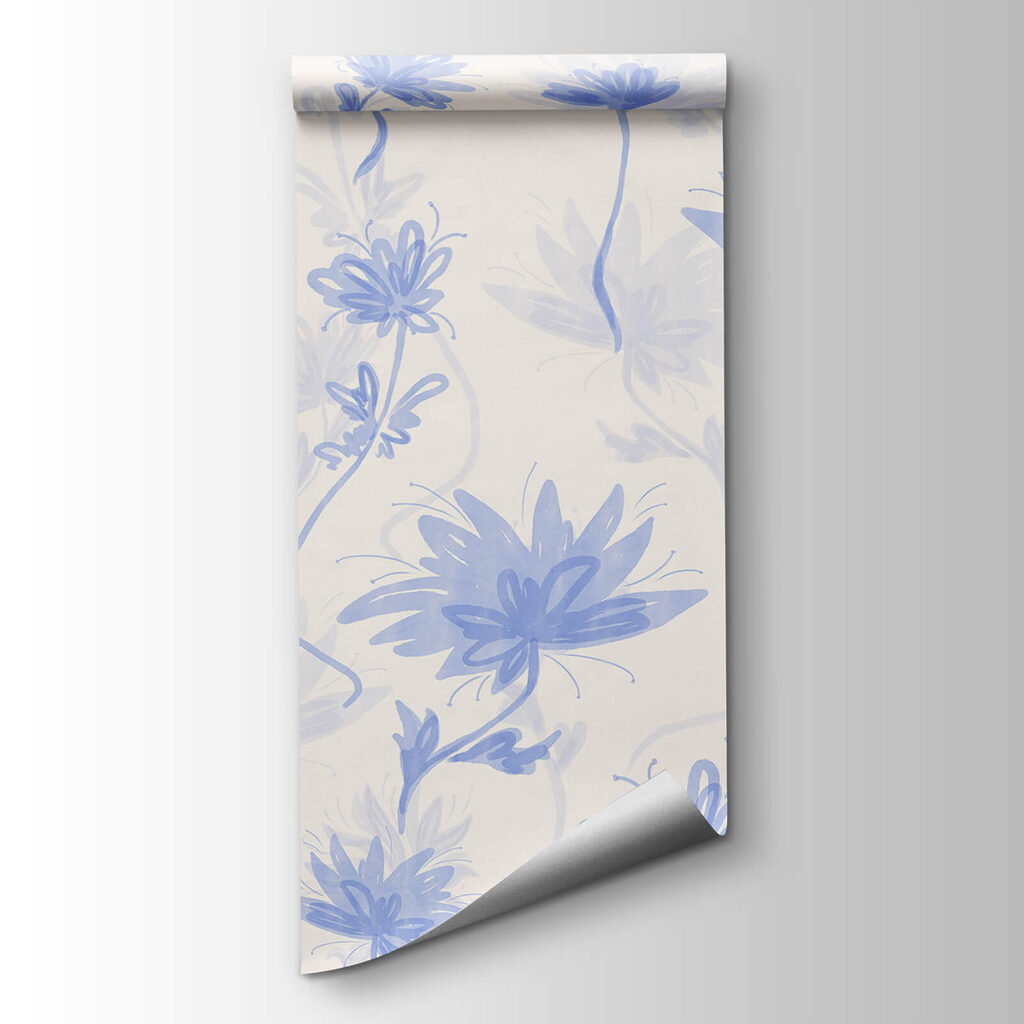 Loose watercolour flowers — product view