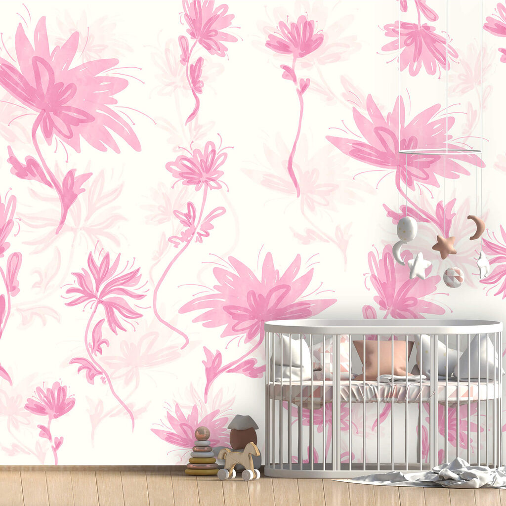 Watercolour Daisies in an interior