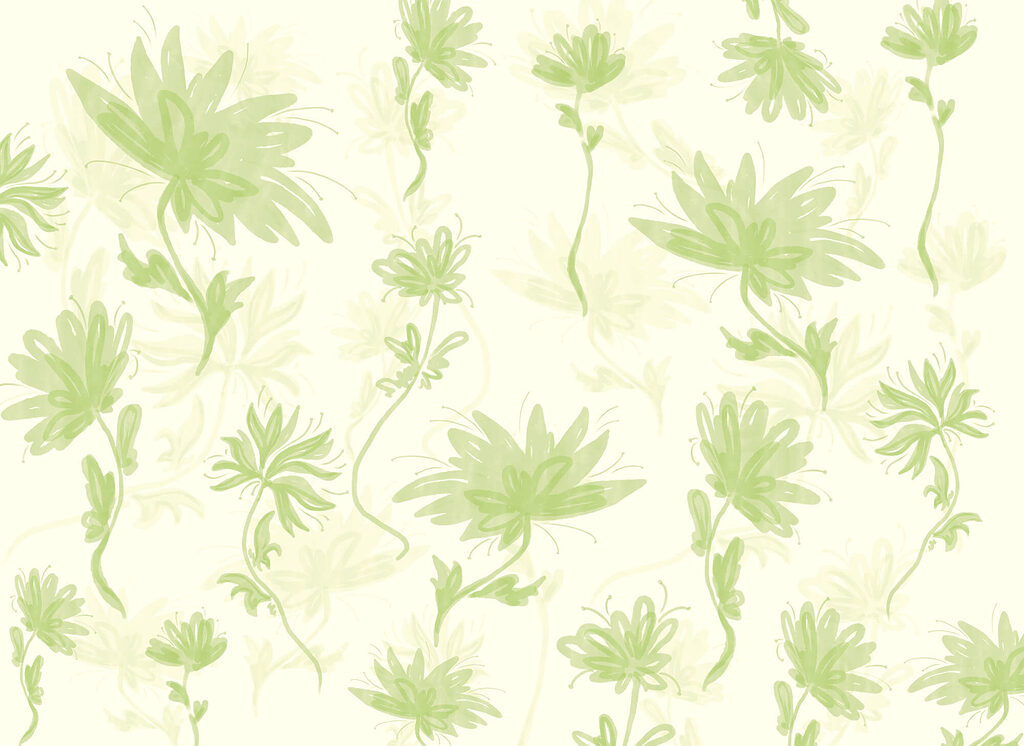 Watercolour Daisies — full design