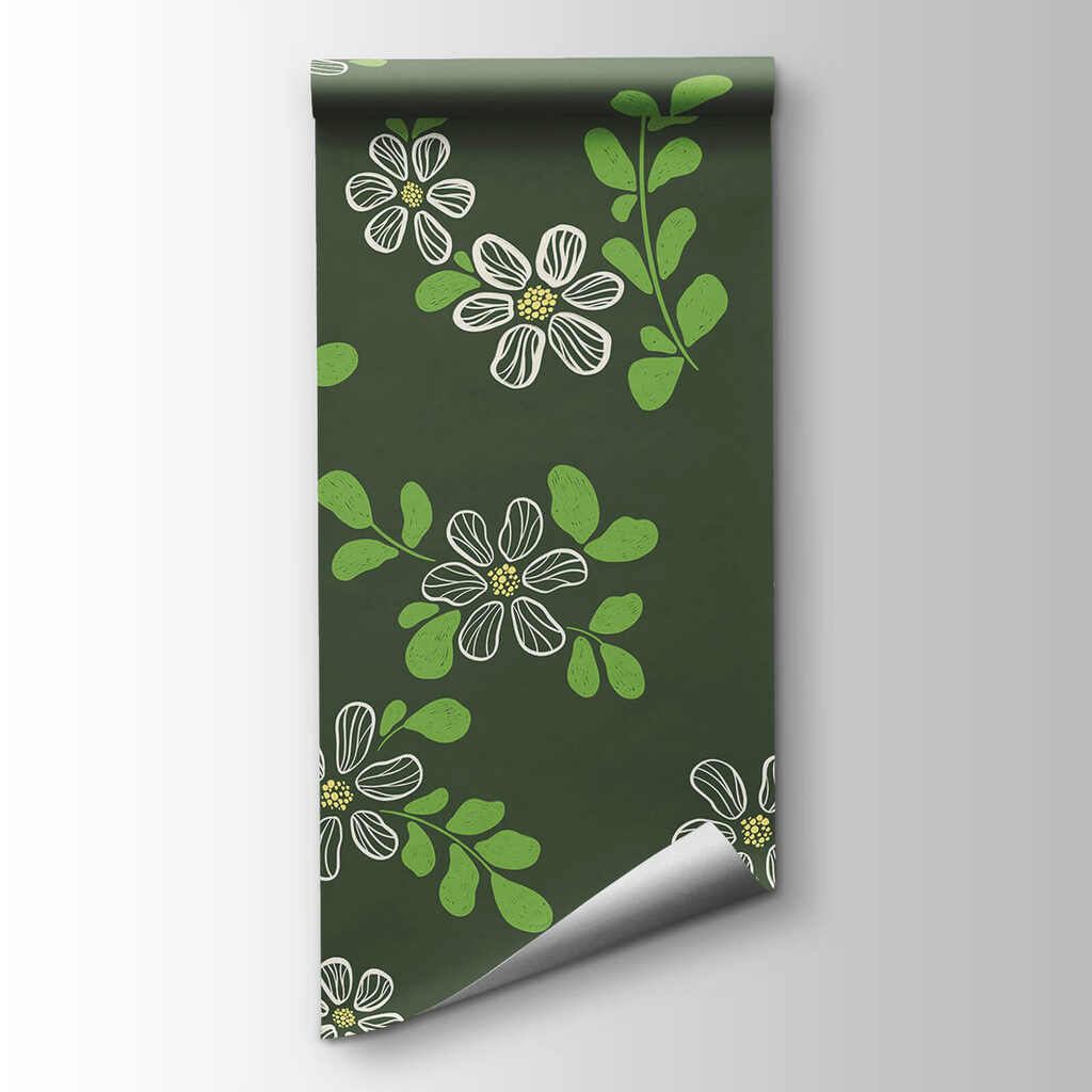 Light flowers among leaves — product view