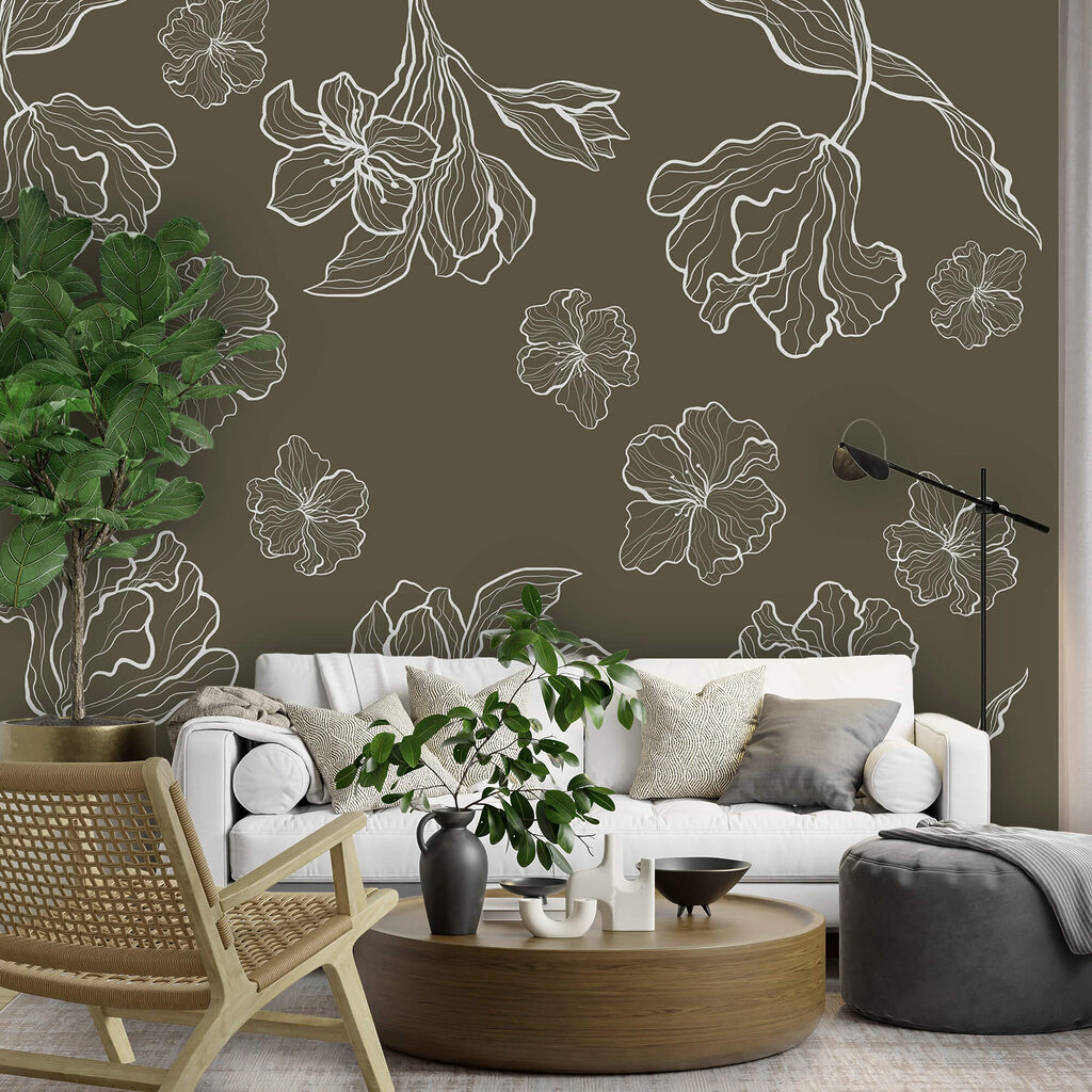 Flower outlines — interior 1