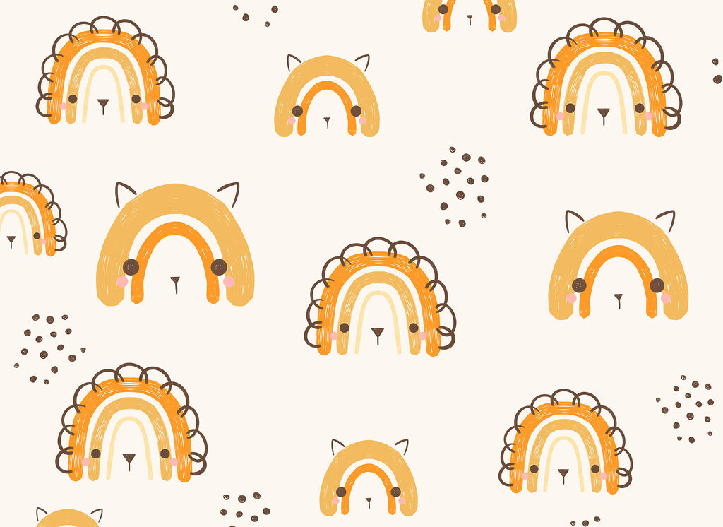 Little rainbows with ears — full design