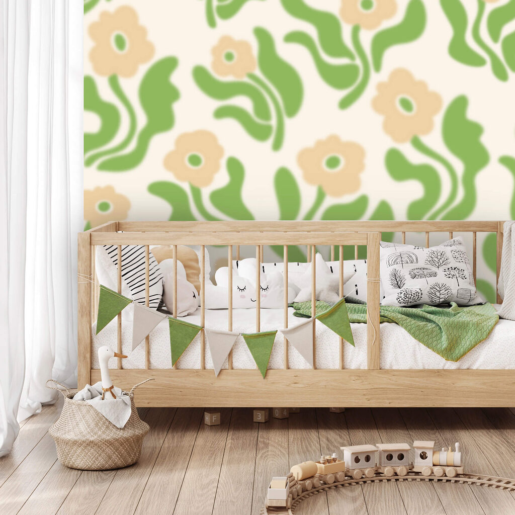 Flowers on wavy stems — interior 2
