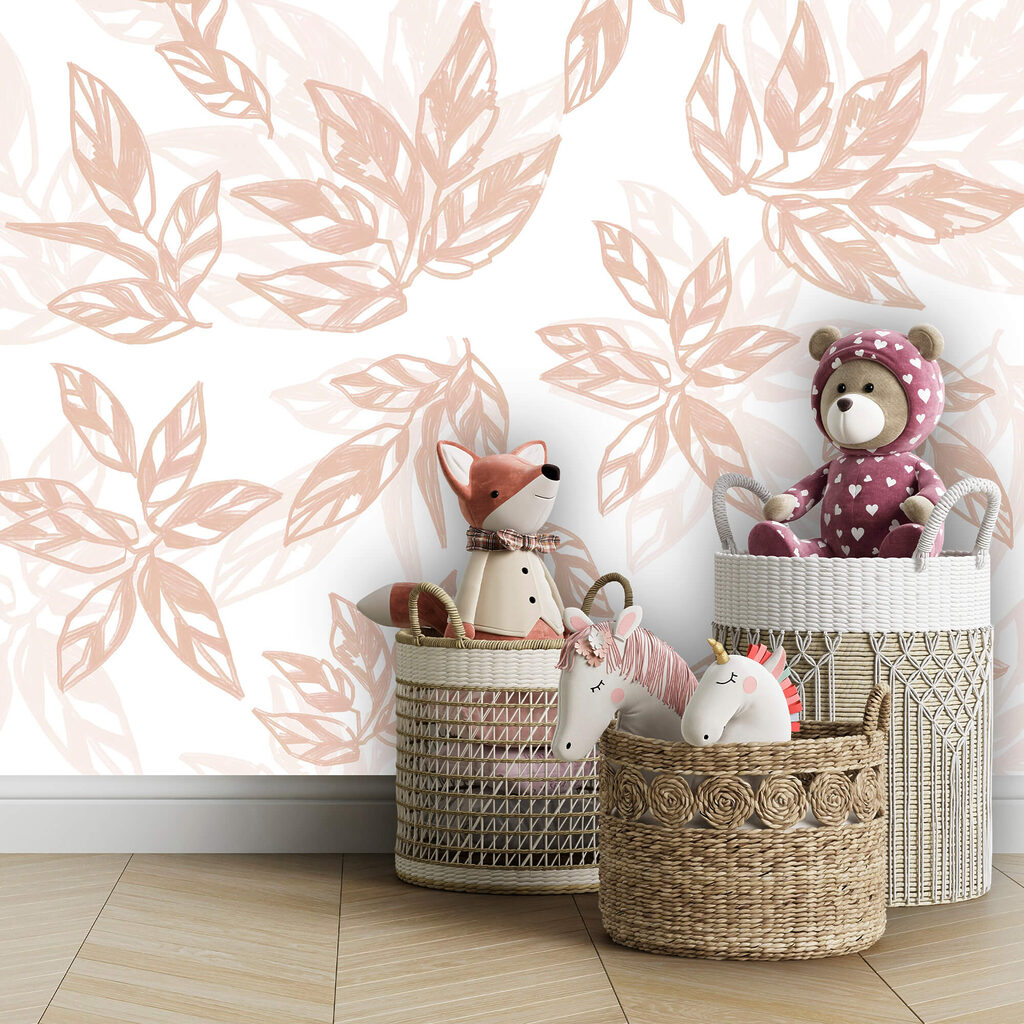 Sketched leaf outlines — interior 2